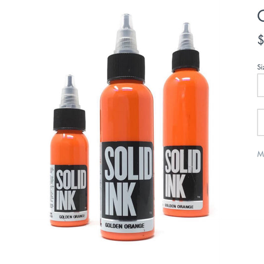 Solid Ink (Golden Orange)