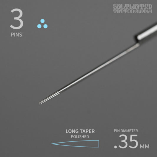 Saltwater 3 round liner bar needle