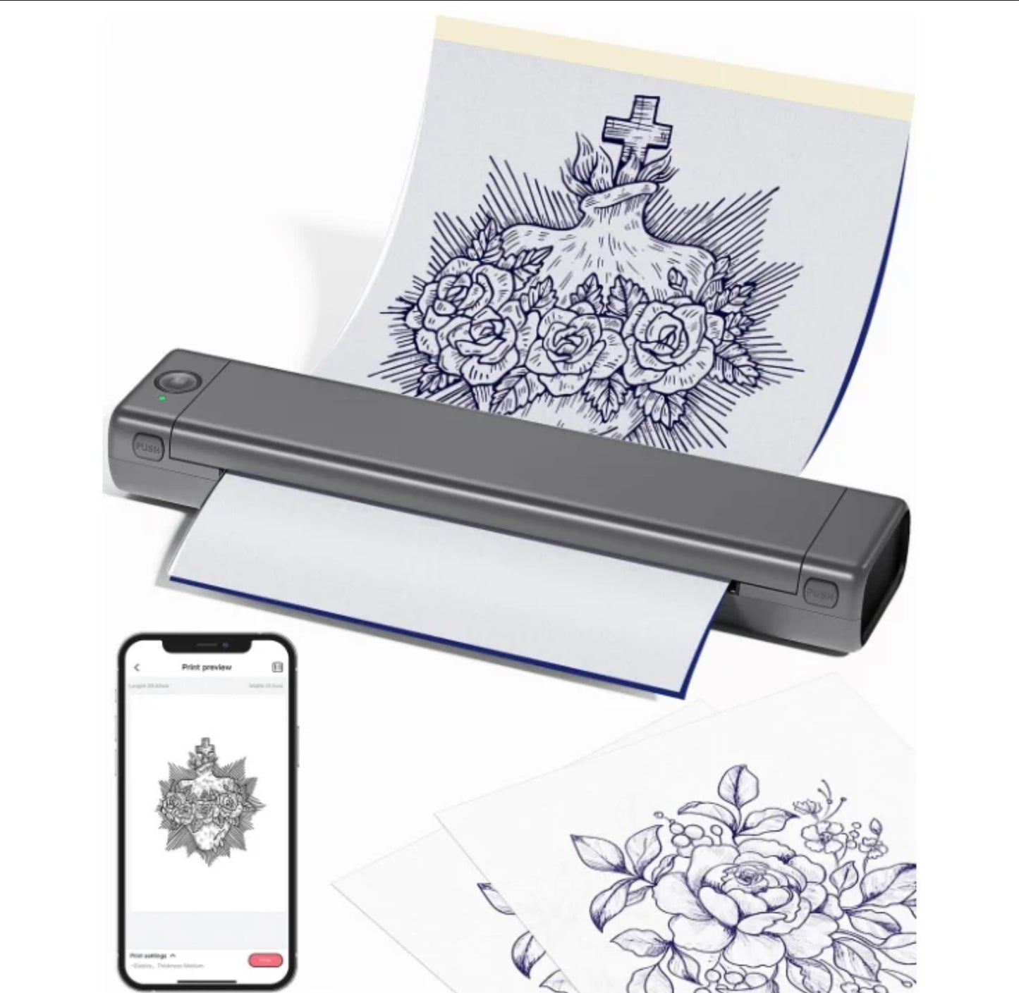 Tattoo stencil printer